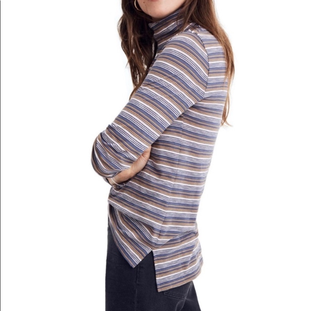 Madewell striped turtleneck